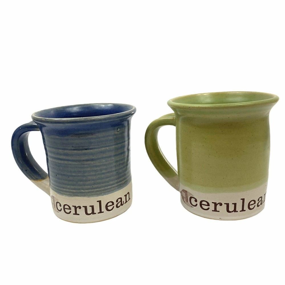 Mud Love Cerulean Coffee Mug Glazed with Handle